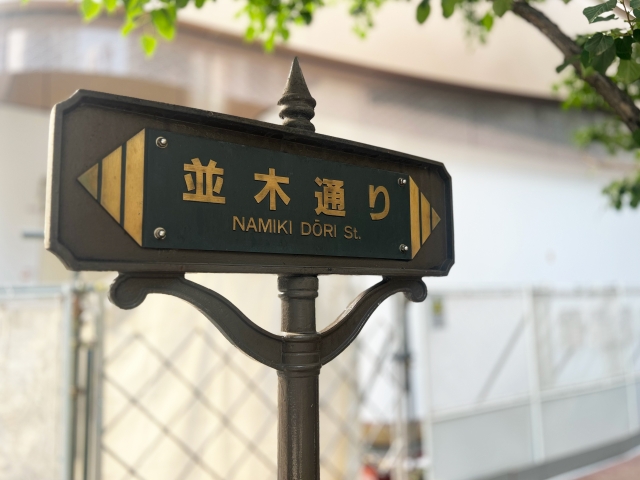 銀座並木通りの画像