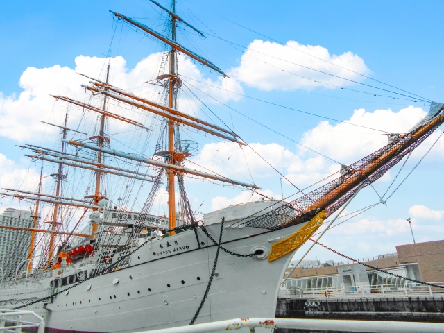 帆船日本丸・横浜みなと博物館の画像