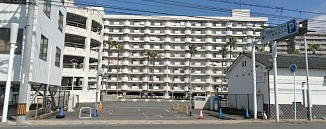 下関市細江町バス駐車場