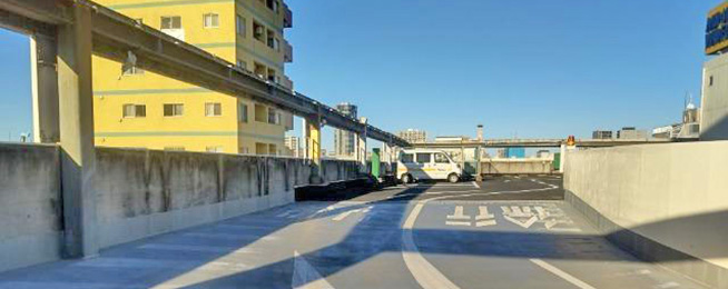 偕楽モータープール（三ノ輪）屋上