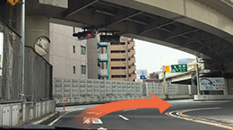首都高速「箱崎」出口の写真