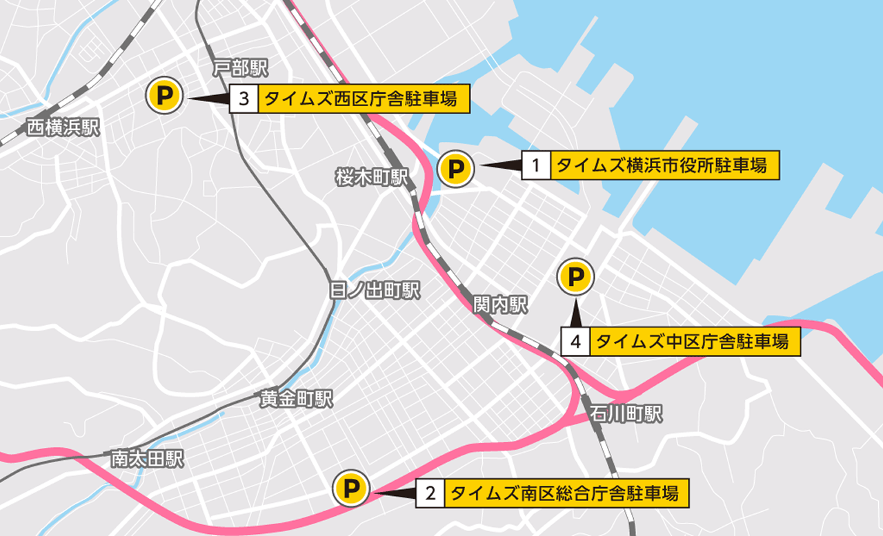 湾岸エリアのマップ