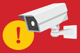 カメラで車両ナンバーを記録・監視