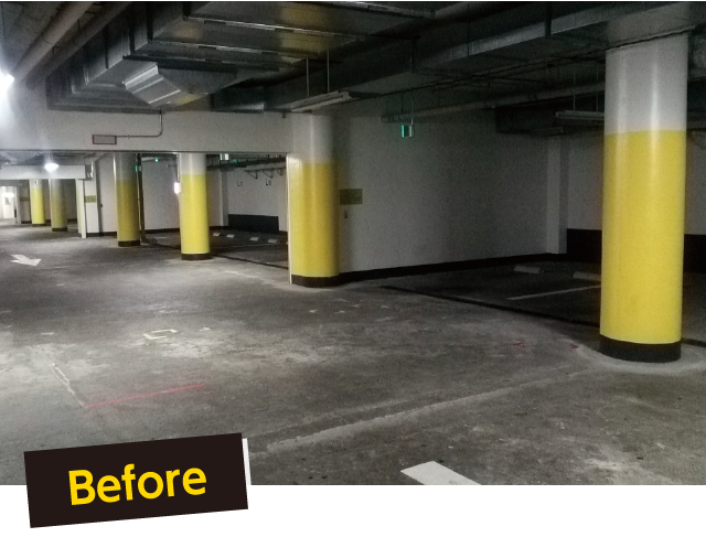 Before普段は普通の駐車場だけど